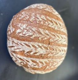 beet sourdough loaf