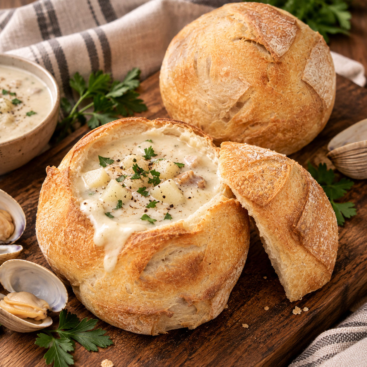 Menu Sourdough Soup Bowls