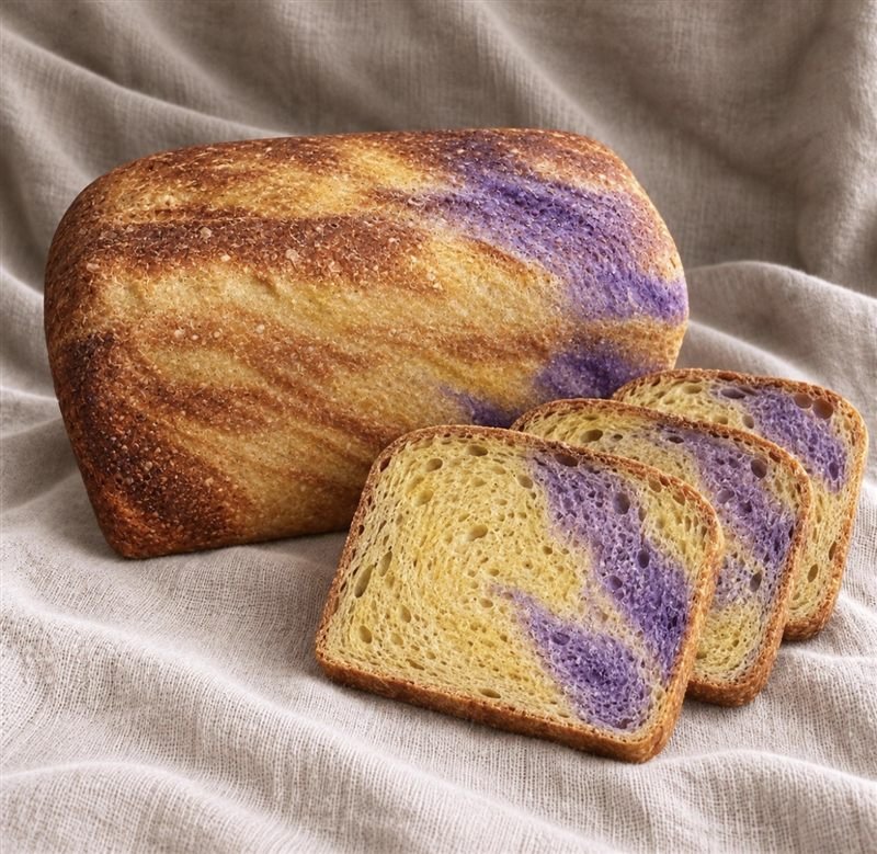 Naturally Dyed Sandwich Loaf Naturally Dyed Sandwich Loaf