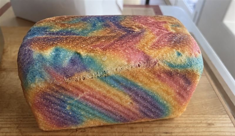 Tye Dye Sourdough Sandwich Bread