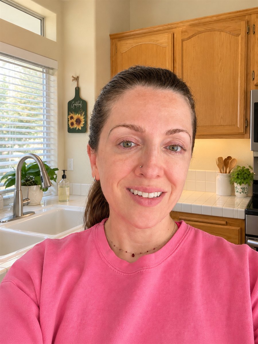Behind the Logo Sahar Maynard, the baker behind Grateful Bread, smiling in her kitchen in Santa Clarita