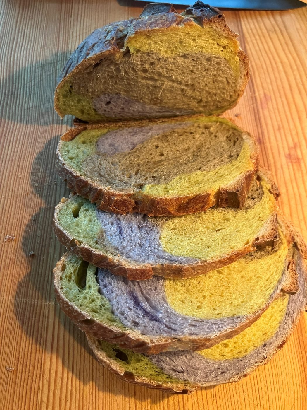 Menu Tye Dye Sourdough Loaf
